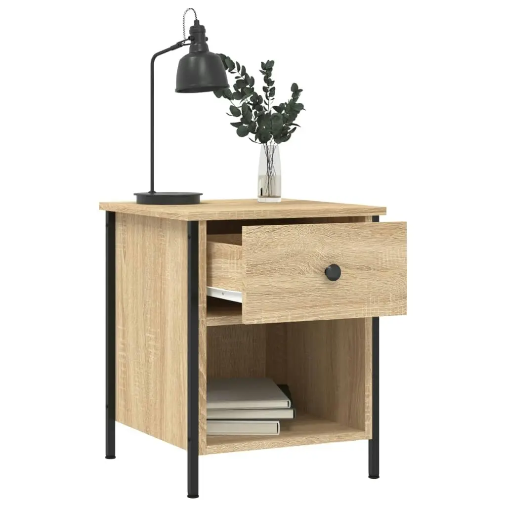 Bedside Cabinet Sonoma Oak 40x42x50 cm Engineered Wood 825935