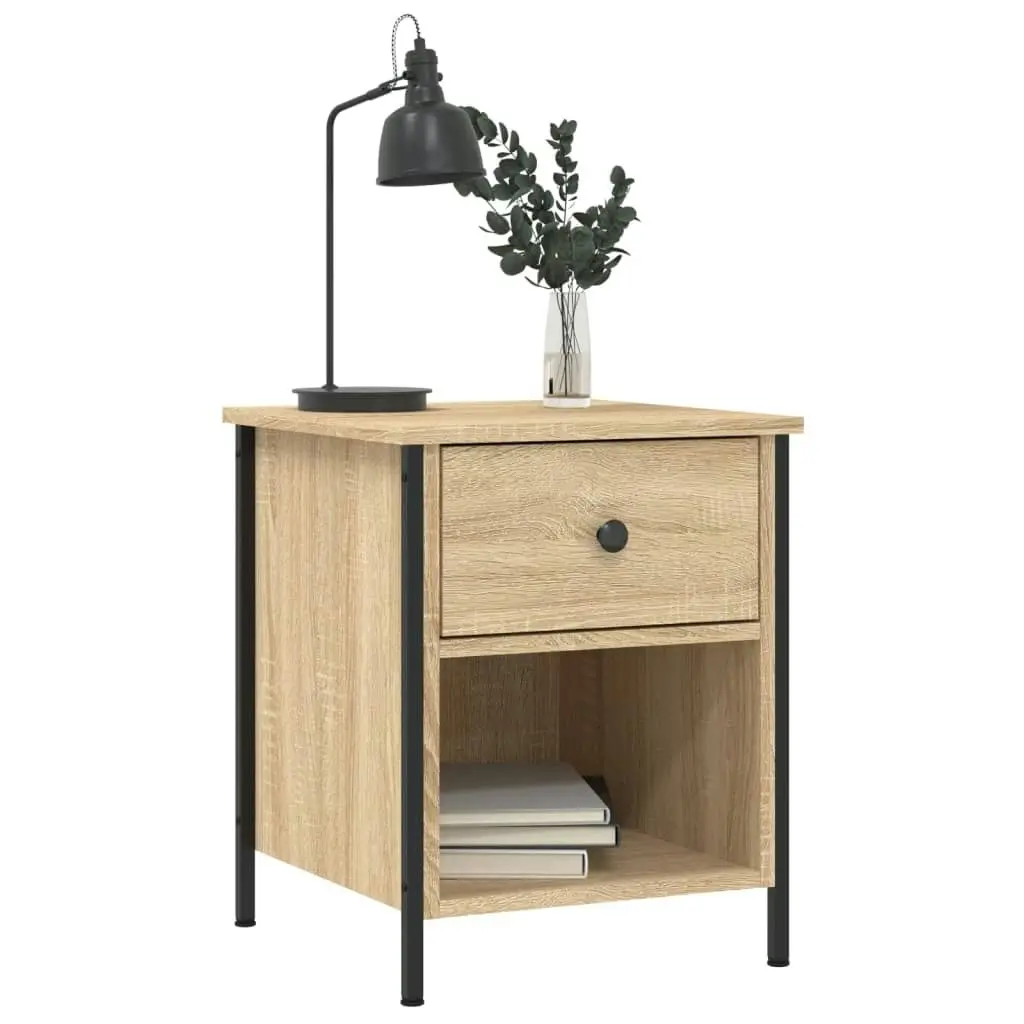 Bedside Cabinet Sonoma Oak 40x42x50 cm Engineered Wood 825935