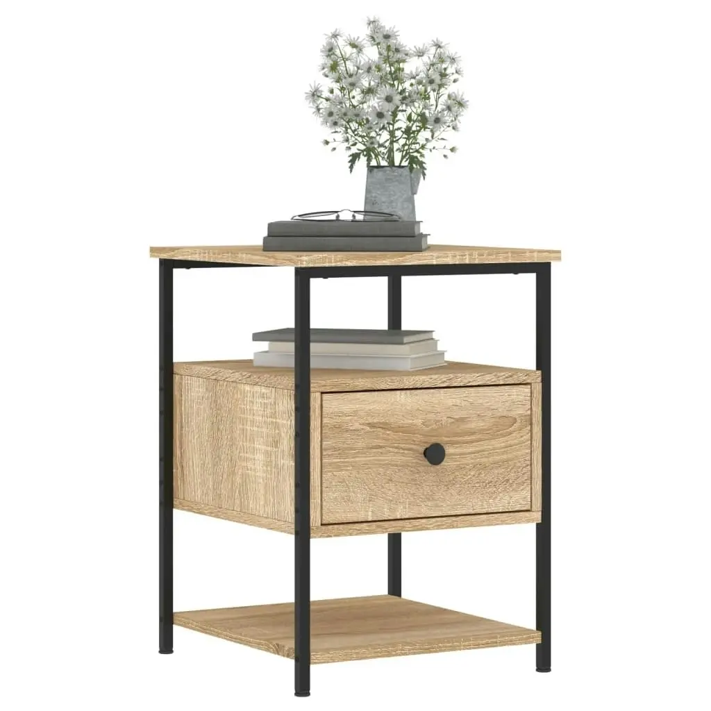 Bedside Cabinet Sonoma Oak 40x42x56 cm Engineered Wood 826025