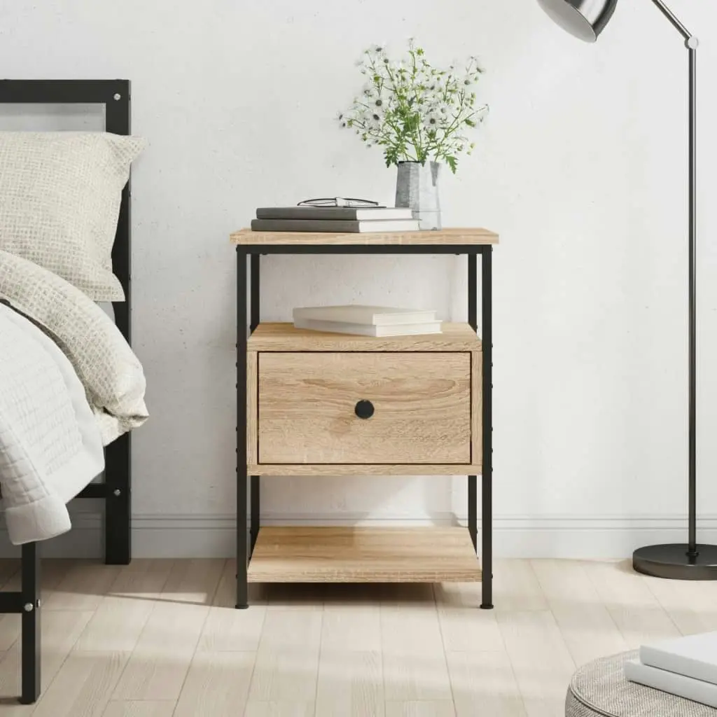 Bedside Cabinet Sonoma Oak 40x42x56 cm Engineered Wood 826025