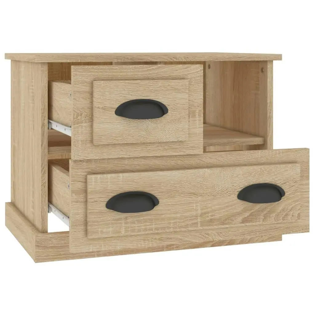 Bedside Cabinet Sonoma Oak 60x39x45 cm 816363