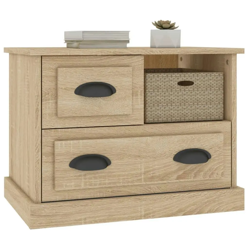 Bedside Cabinet Sonoma Oak 60x39x45 cm 816363