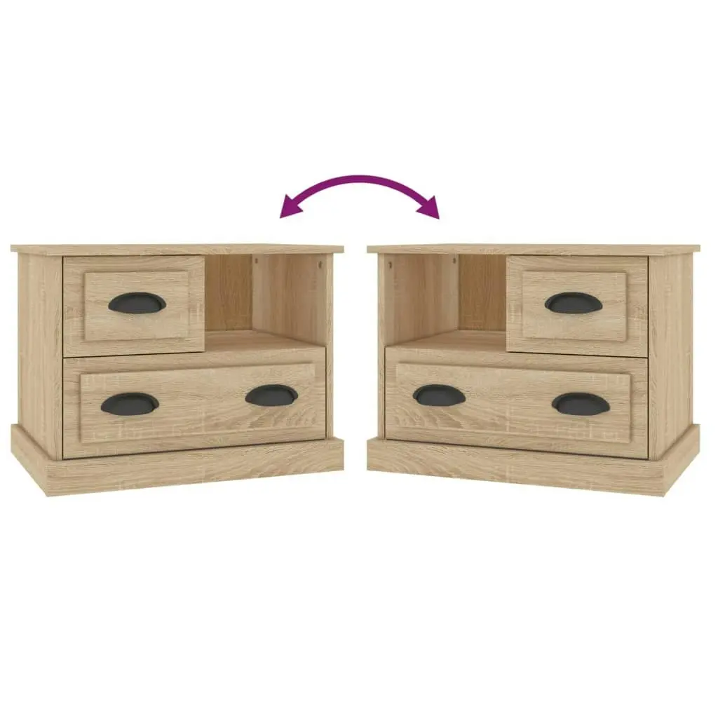 Bedside Cabinet Sonoma Oak 60x39x45 cm 816363