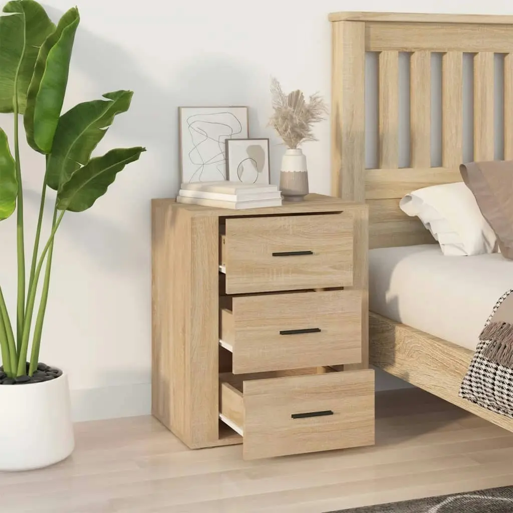 Bedside Cabinet Sonoma Oak 50x36x60 cm Engineered Wood 816715