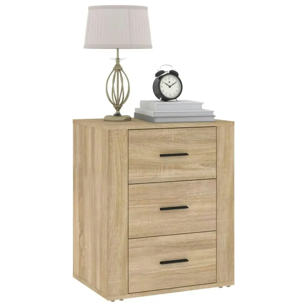 Bedside Cabinet Sonoma Oak 50x36x60 cm Engineered Wood 816715