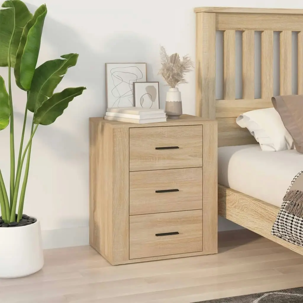 Bedside Cabinet Sonoma Oak 50x36x60 cm Engineered Wood 816715