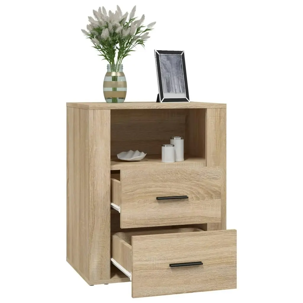 Bedside Cabinet Sonoma Oak 50x36x60 cm Engineered Wood 816731