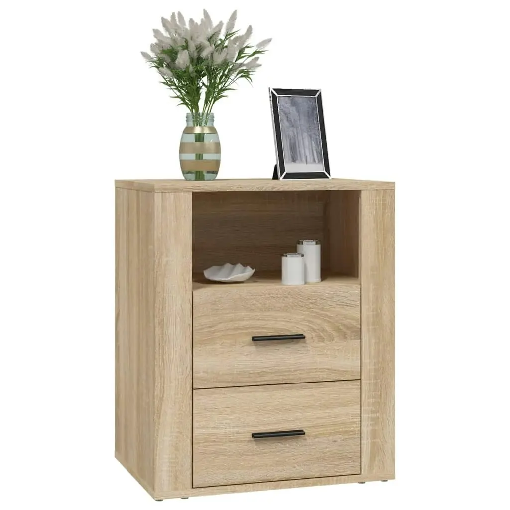 Bedside Cabinet Sonoma Oak 50x36x60 cm Engineered Wood 816731