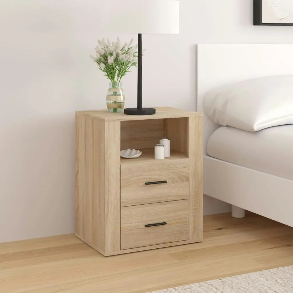 Bedside Cabinet Sonoma Oak 50x36x60 cm Engineered Wood 816731