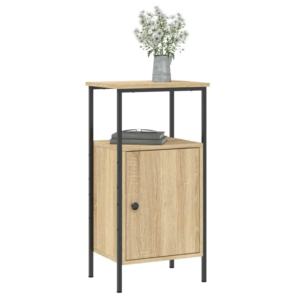 Bedside Cabinet Sonoma Oak 41x31x80 cm Engineered Wood 825925