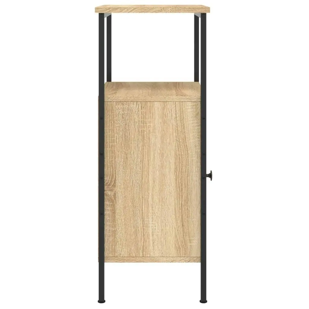 Bedside Cabinet Sonoma Oak 41x31x80 cm Engineered Wood 825925