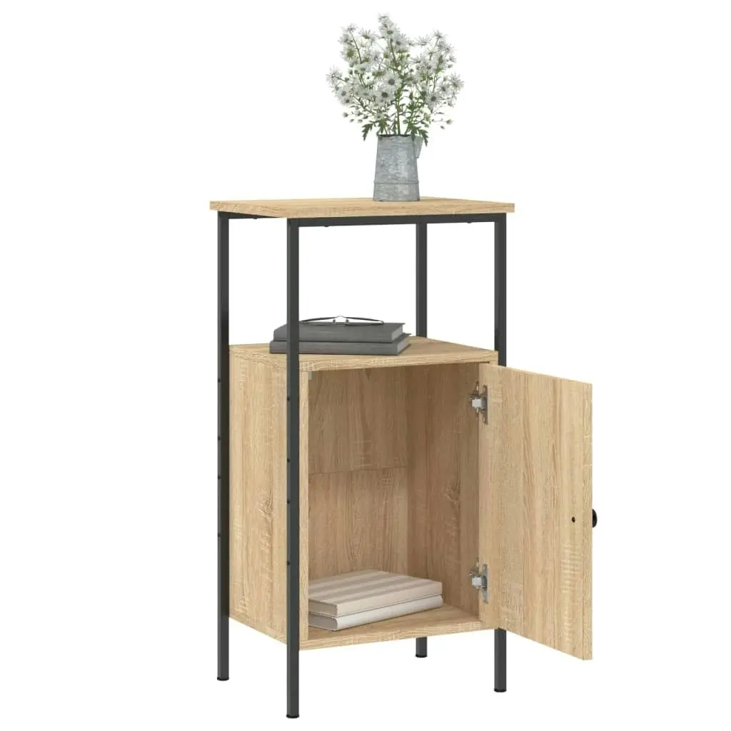 Bedside Cabinet Sonoma Oak 41x31x80 cm Engineered Wood 825925