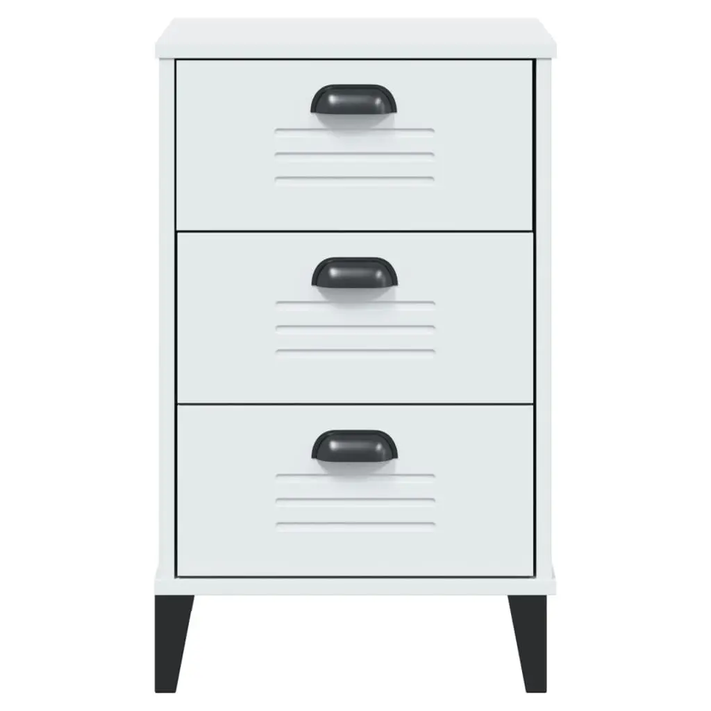 Bedside Cabinet VIKEN White Engineered Wood 374911