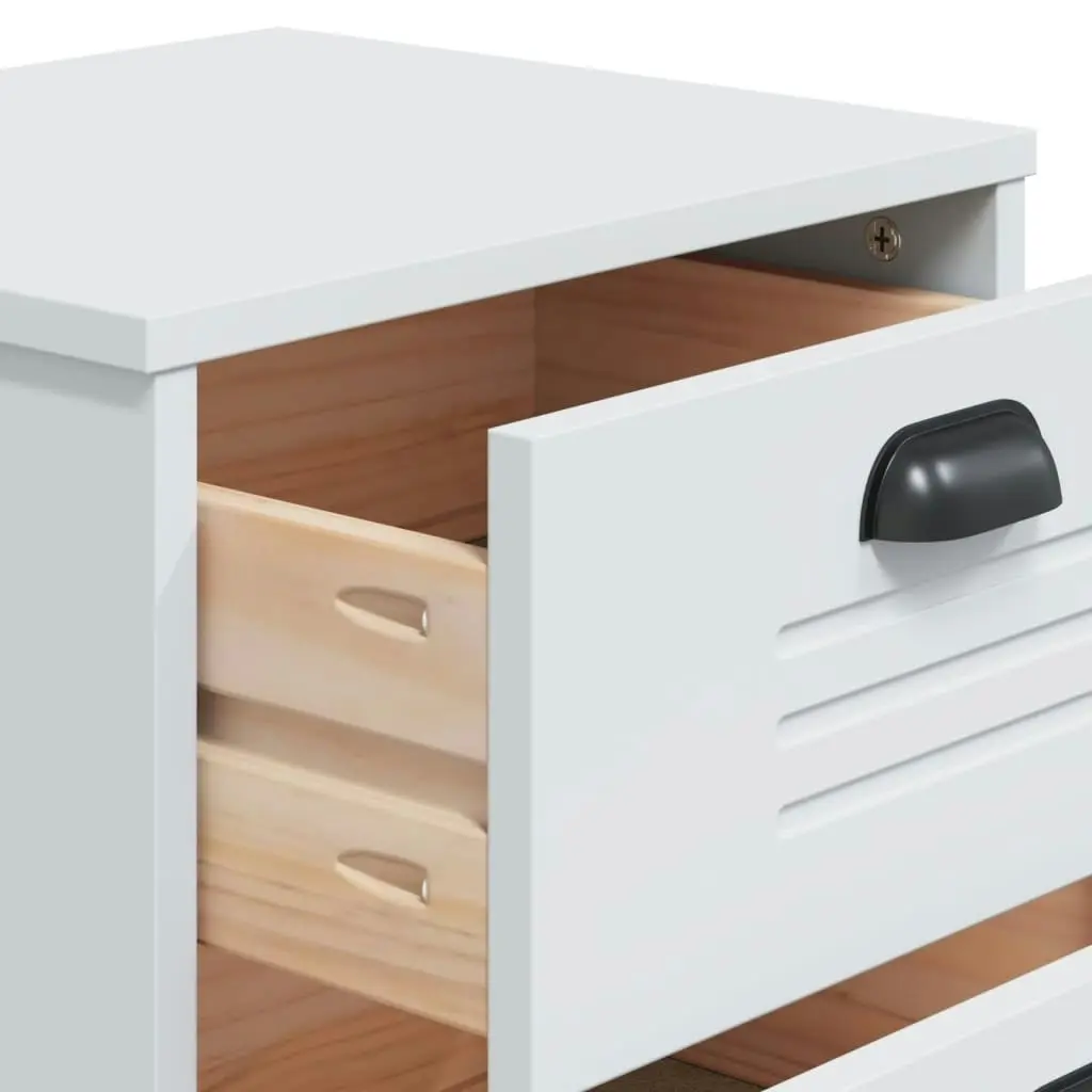 Bedside Cabinet VIKEN White Engineered Wood 374911