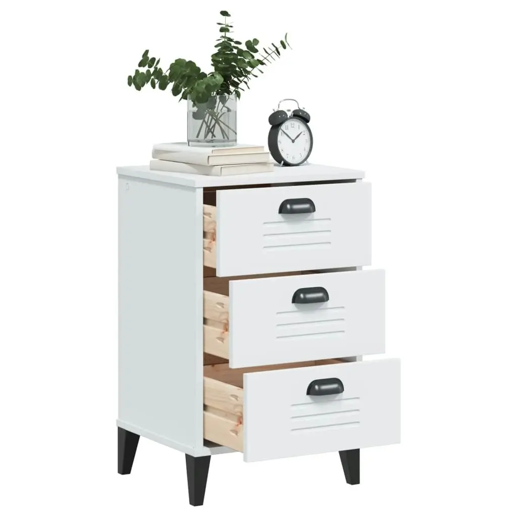 Bedside Cabinet VIKEN White Engineered Wood 374911