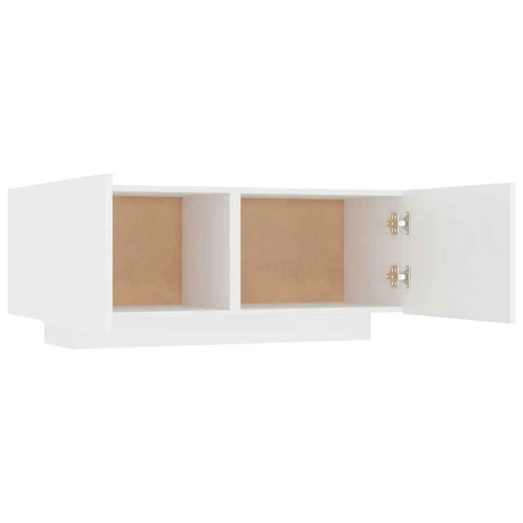 Bedside Cabinet White 100x35x40 cm Engineered Wood 3082765