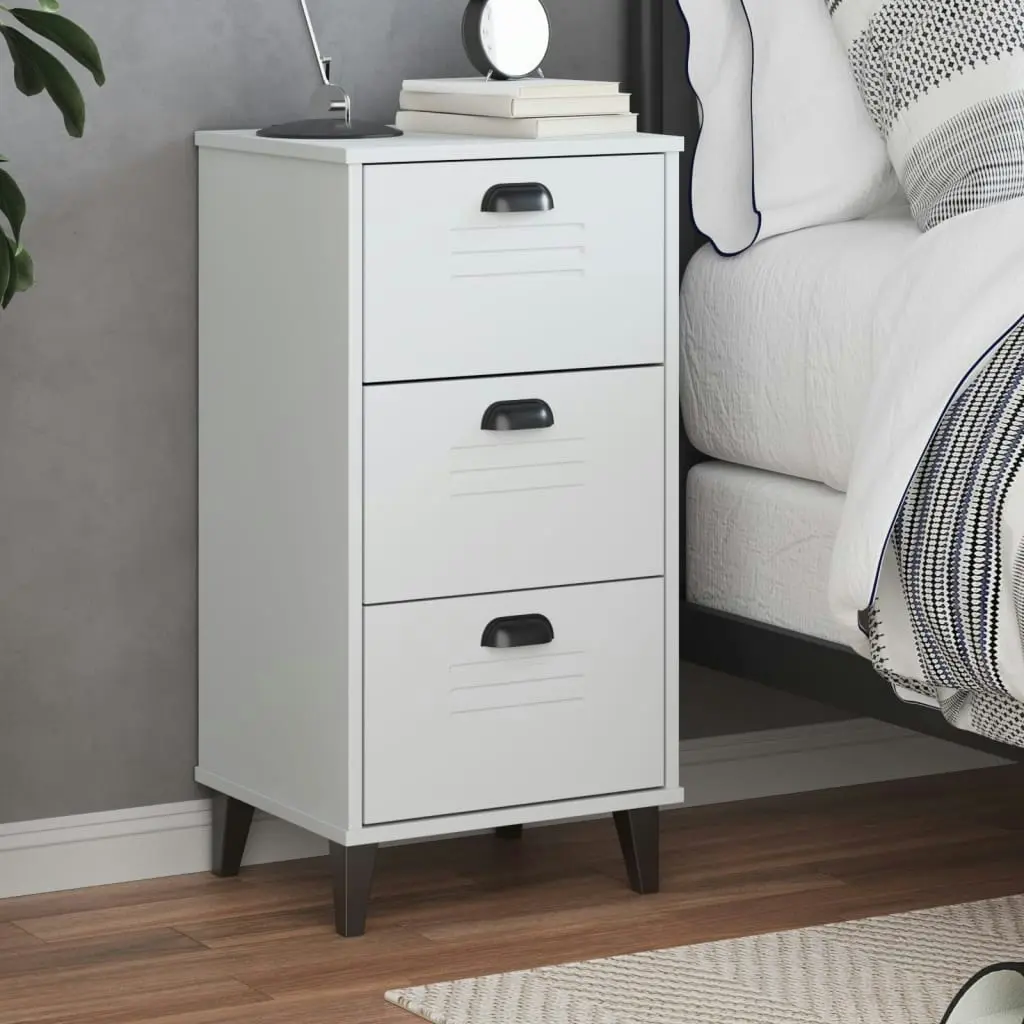 Bedside Cabinet VIKEN White Engineered Wood 374917