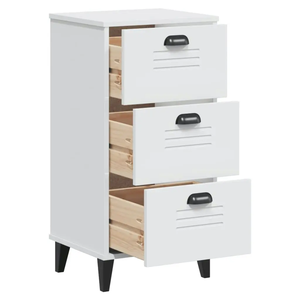 Bedside Cabinet VIKEN White Engineered Wood 374917