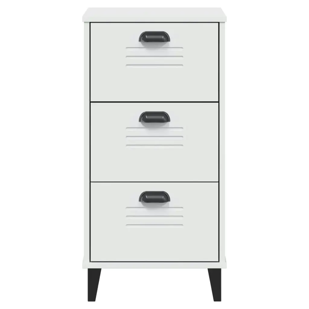 Bedside Cabinet VIKEN White Engineered Wood 374917