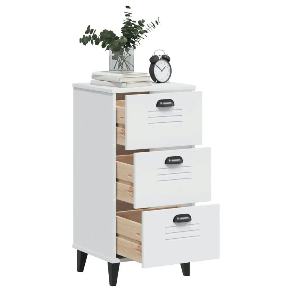 Bedside Cabinet VIKEN White Engineered Wood 374917