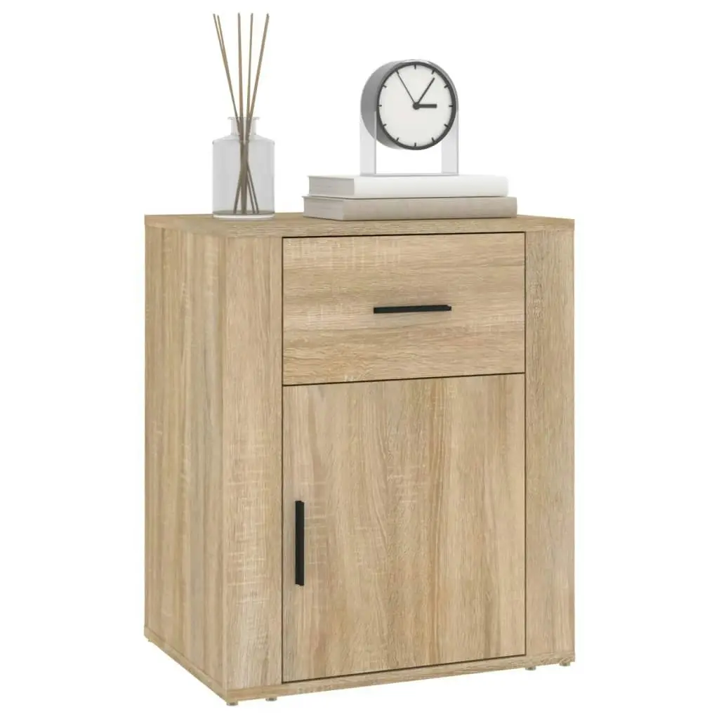 Bedside Cabinet Sonoma Oak 50x36x60 cm Engineered Wood 816723