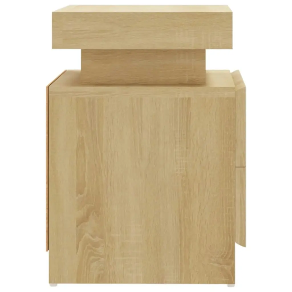 Bedside Cabinet Sonoma Oak 45x35x52 cm Engineered Wood 326852