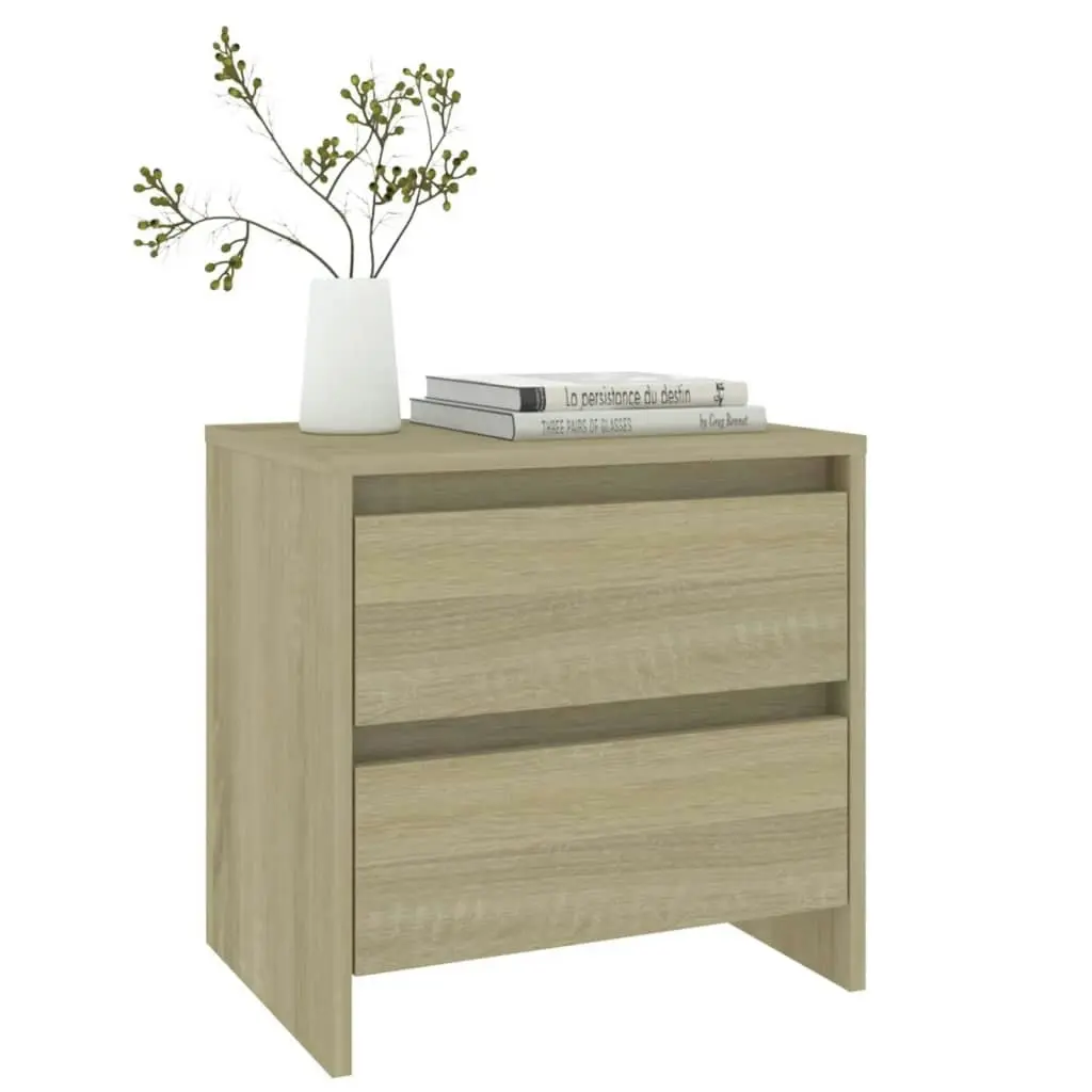 Bedside Cabinet Sonoma Oak 45x34.5x44.5 cm Engineered Wood 809851