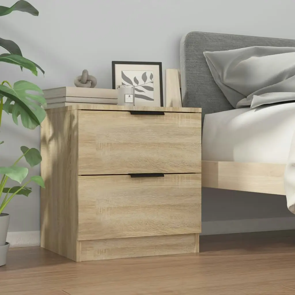 Bedside Cabinet Sonoma Oak Engineered Wood 811220