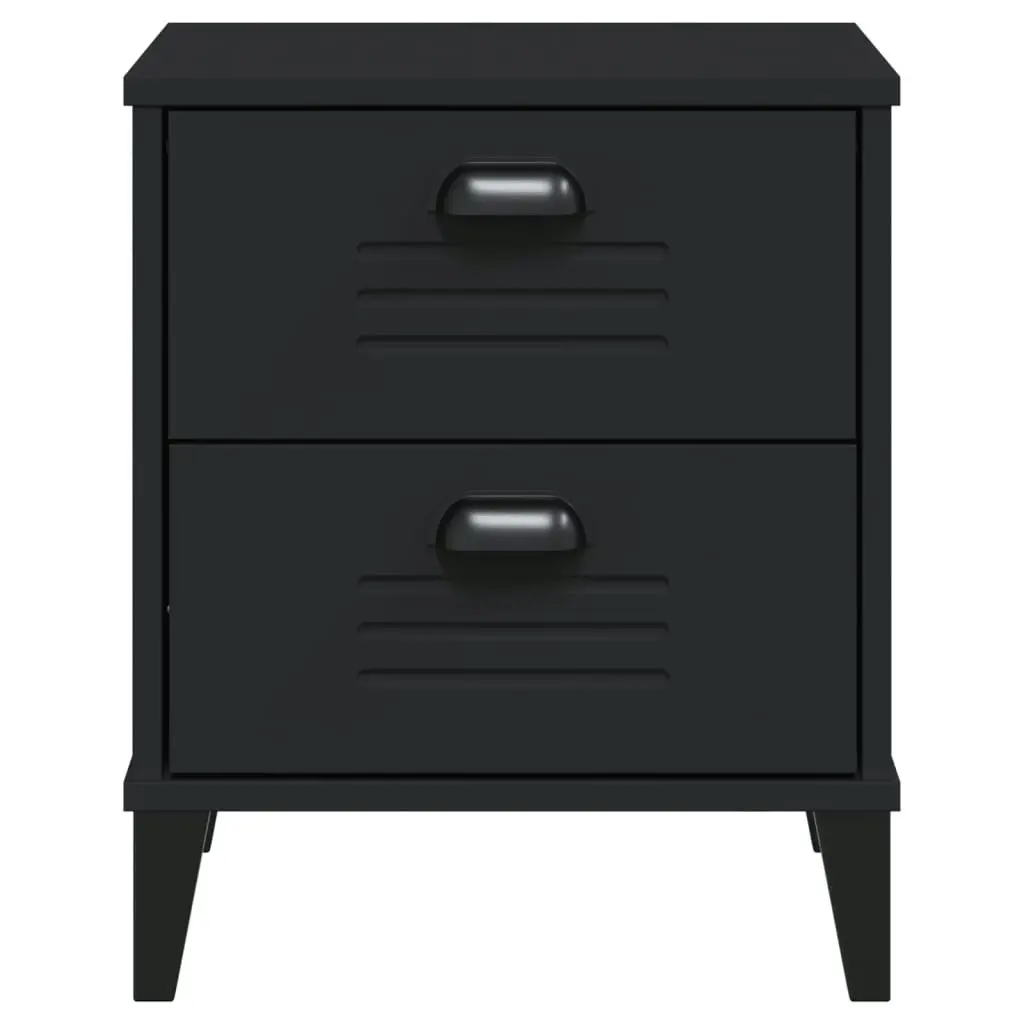 Bedside Cabinet VIKEN Black Engineered Wood 374909