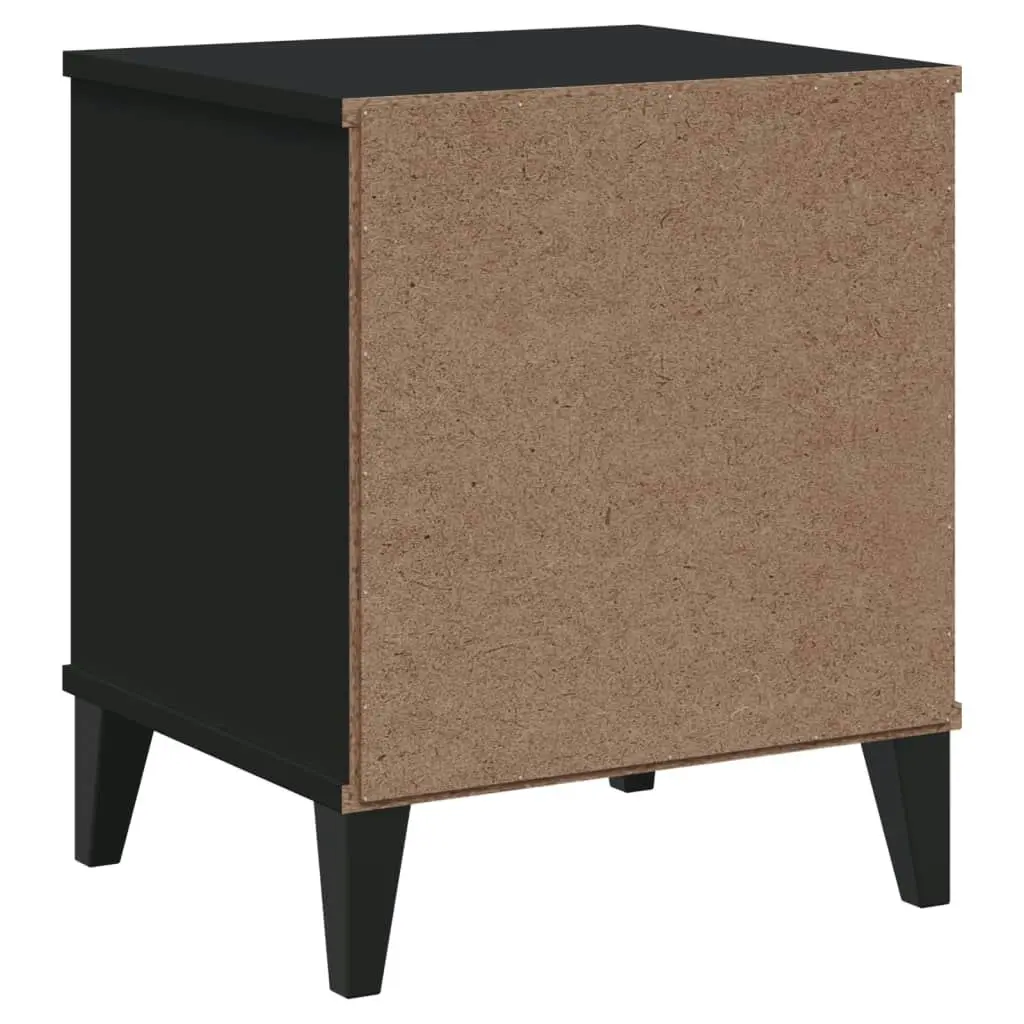 Bedside Cabinet VIKEN Black Engineered Wood 374909