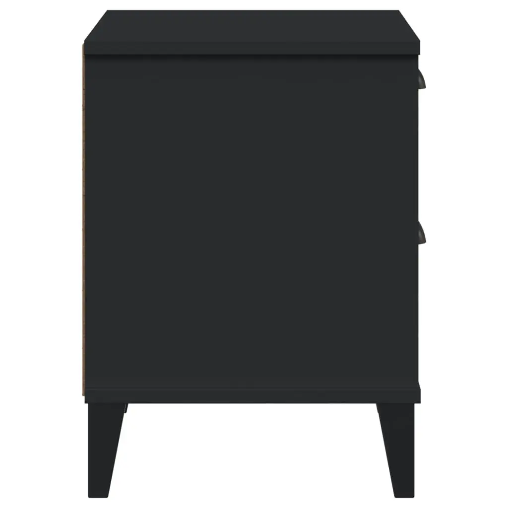 Bedside Cabinet VIKEN Black Engineered Wood 374909