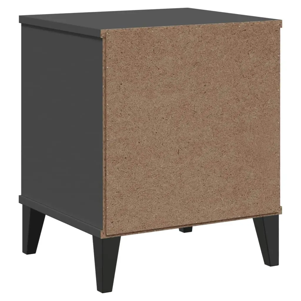 Bedside Cabinet VIKEN Anthracite Grey Engineered Wood 374910