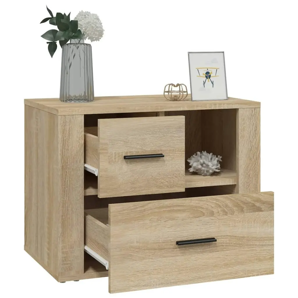 Bedside Cabinet Sonoma Oak 60x36x45 cm Engineered Wood 816739