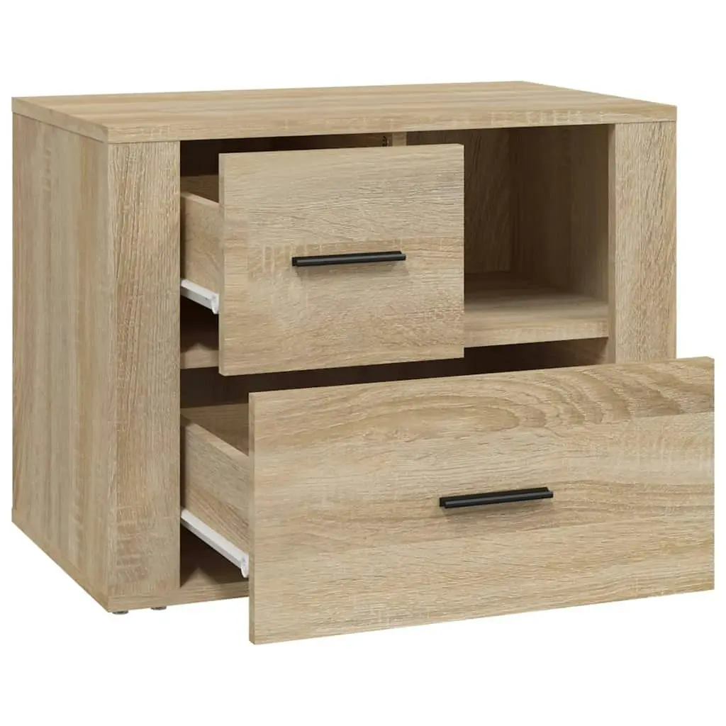 Bedside Cabinet Sonoma Oak 60x36x45 cm Engineered Wood 816739