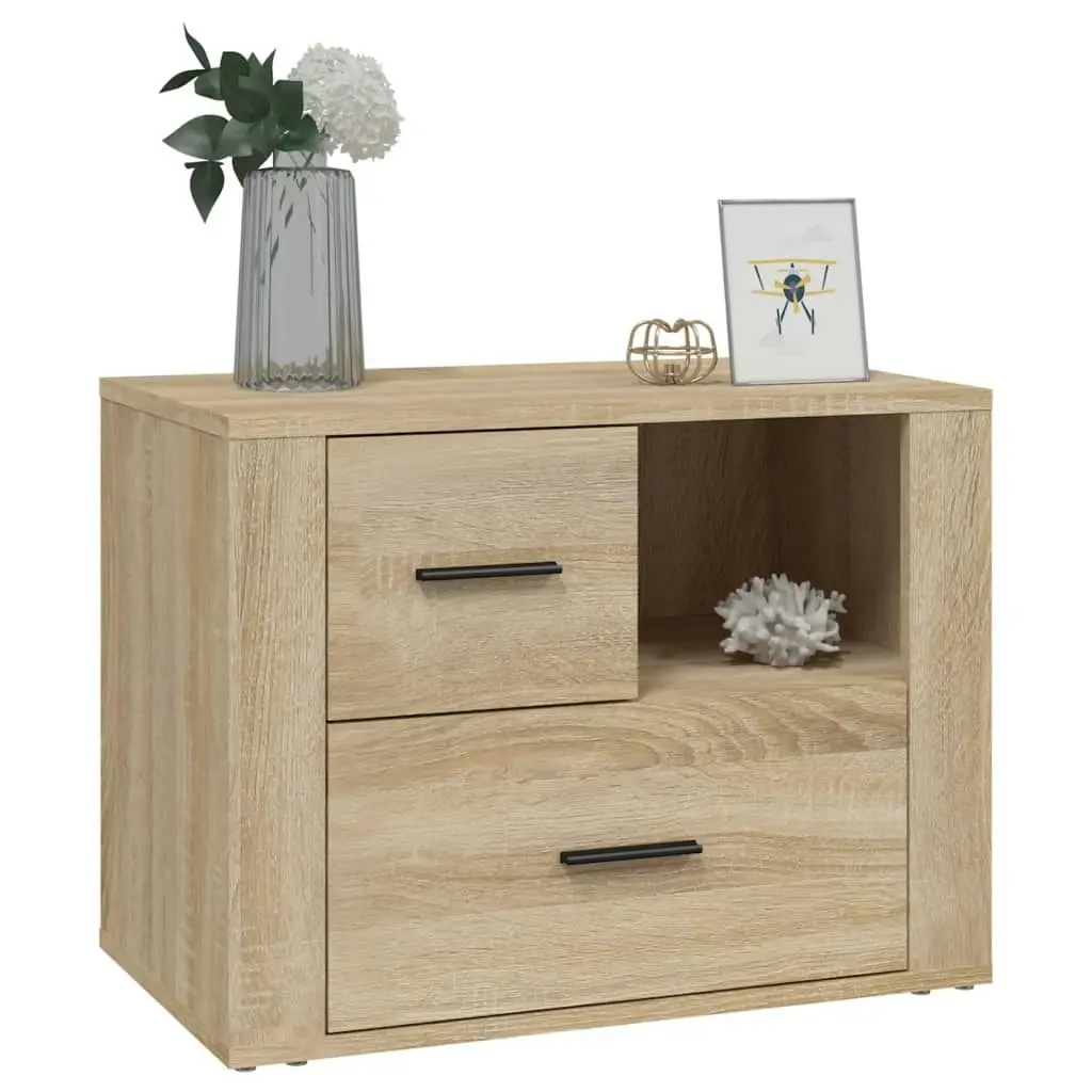 Bedside Cabinet Sonoma Oak 60x36x45 cm Engineered Wood 816739