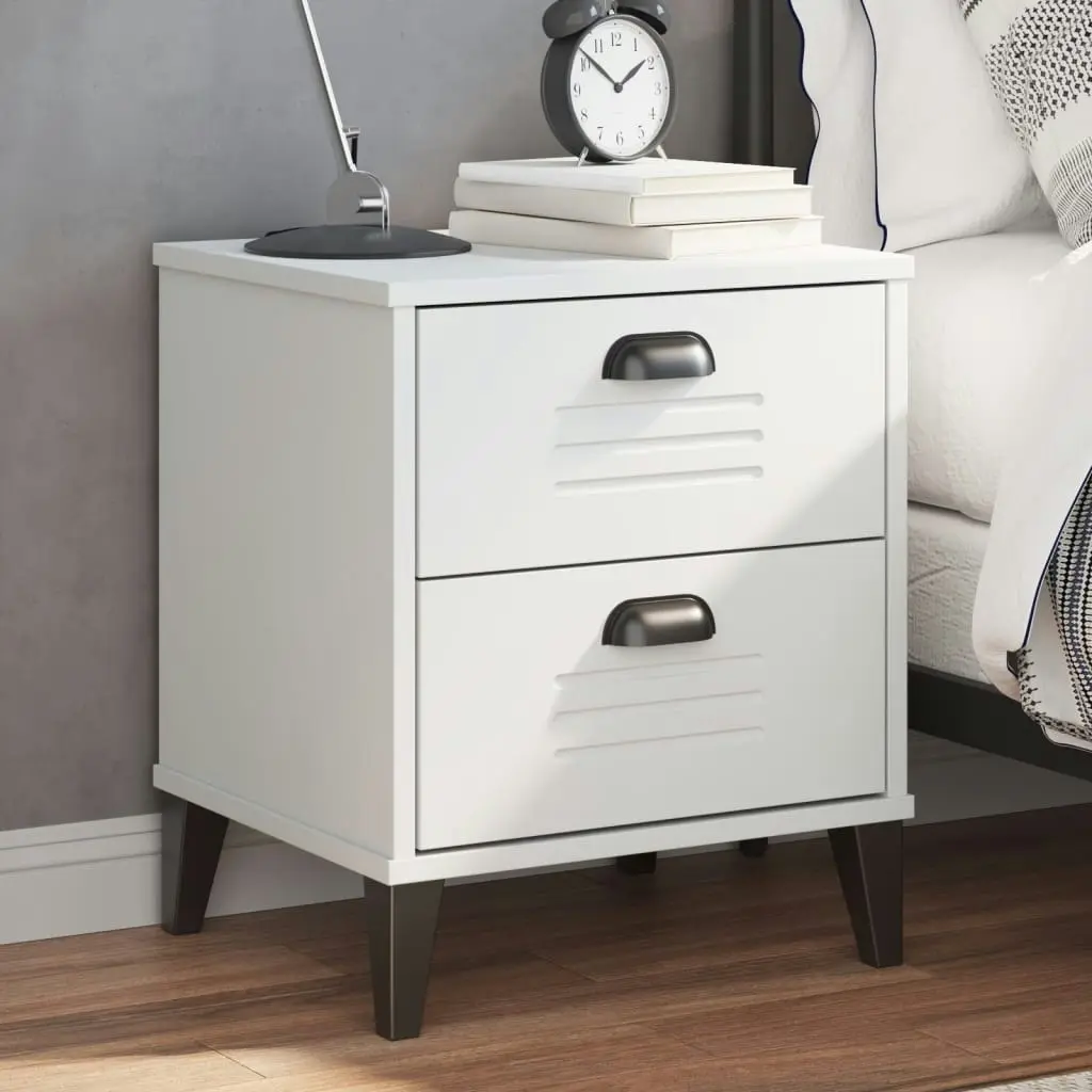 Bedside Cabinet VIKEN White Engineered Wood 374908