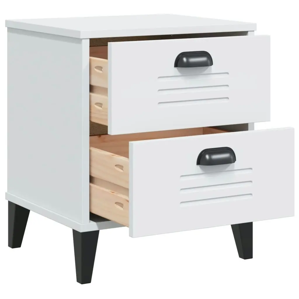 Bedside Cabinet VIKEN White Engineered Wood 374908