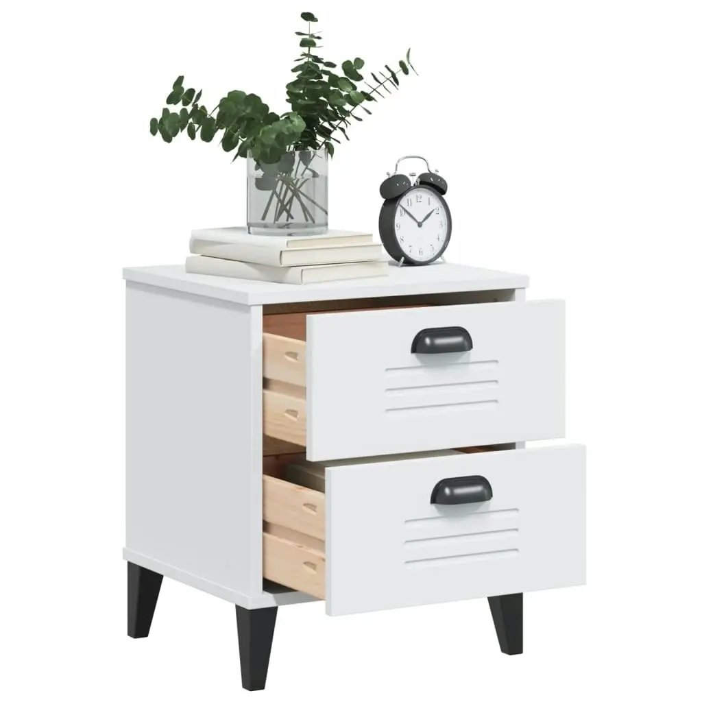 Bedside Cabinet VIKEN White Engineered Wood 374908