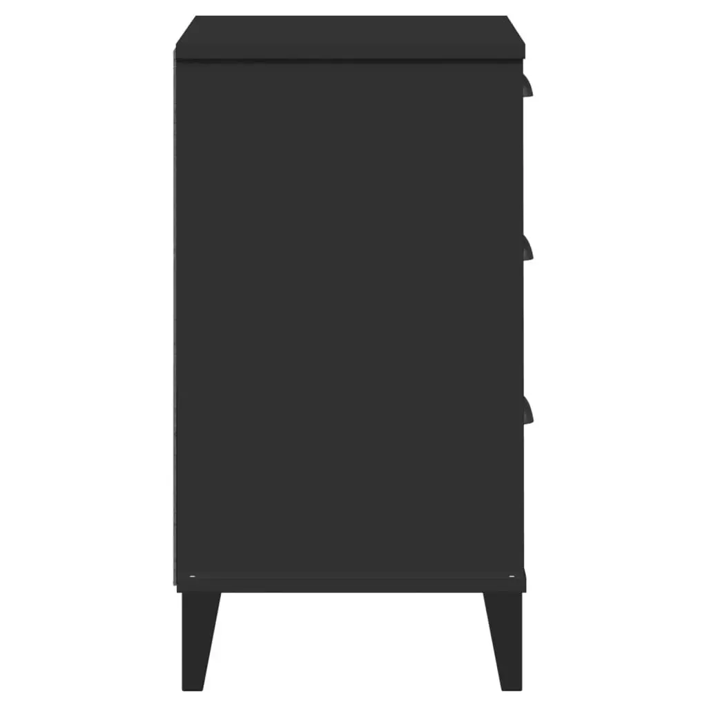 Bedside Cabinet VIKEN Black Engineered Wood 374912