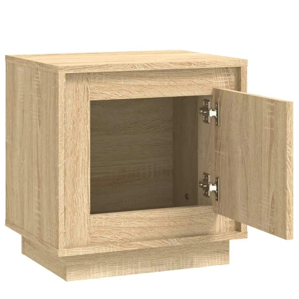 Bedside Cabinet Sonoma Oak 44x35x45 cm Engineered Wood 819842