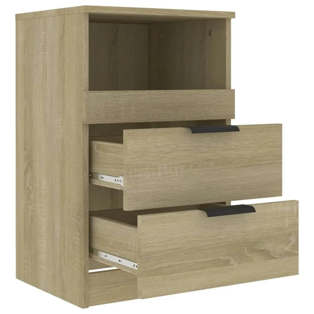 Bedside Cabinet Sonoma Oak Engineered Wood 811238