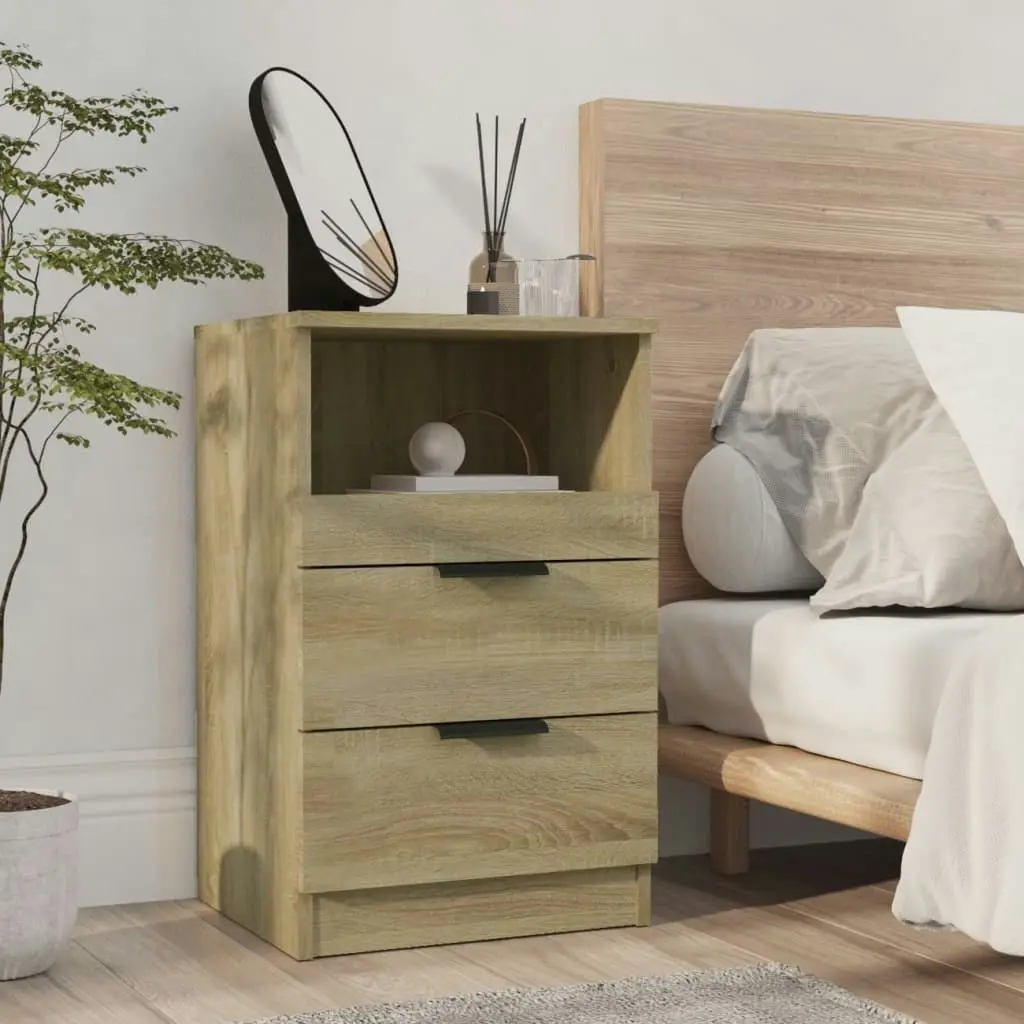 Bedside Cabinet Sonoma Oak Engineered Wood 811238