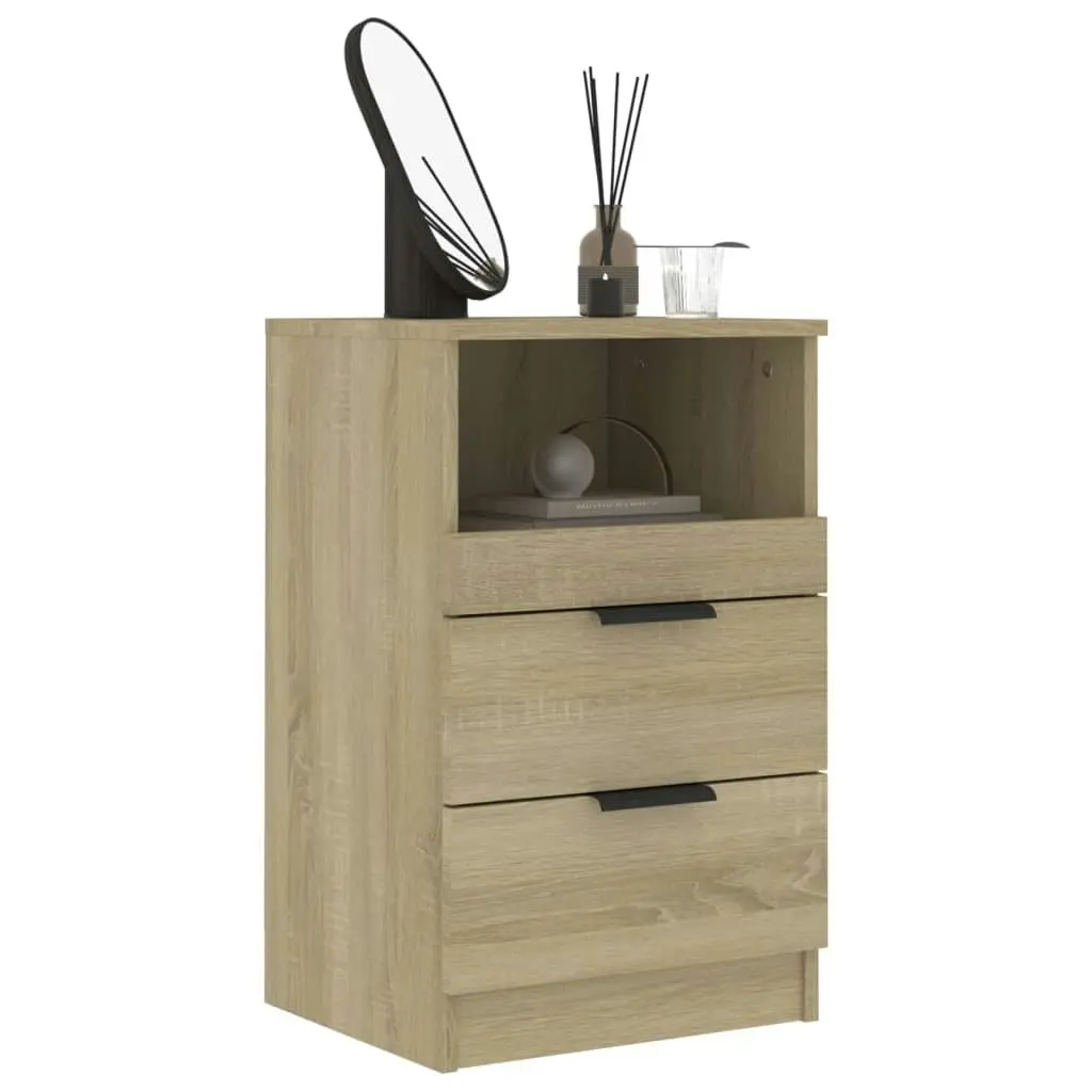 Bedside Cabinet Sonoma Oak Engineered Wood 811238