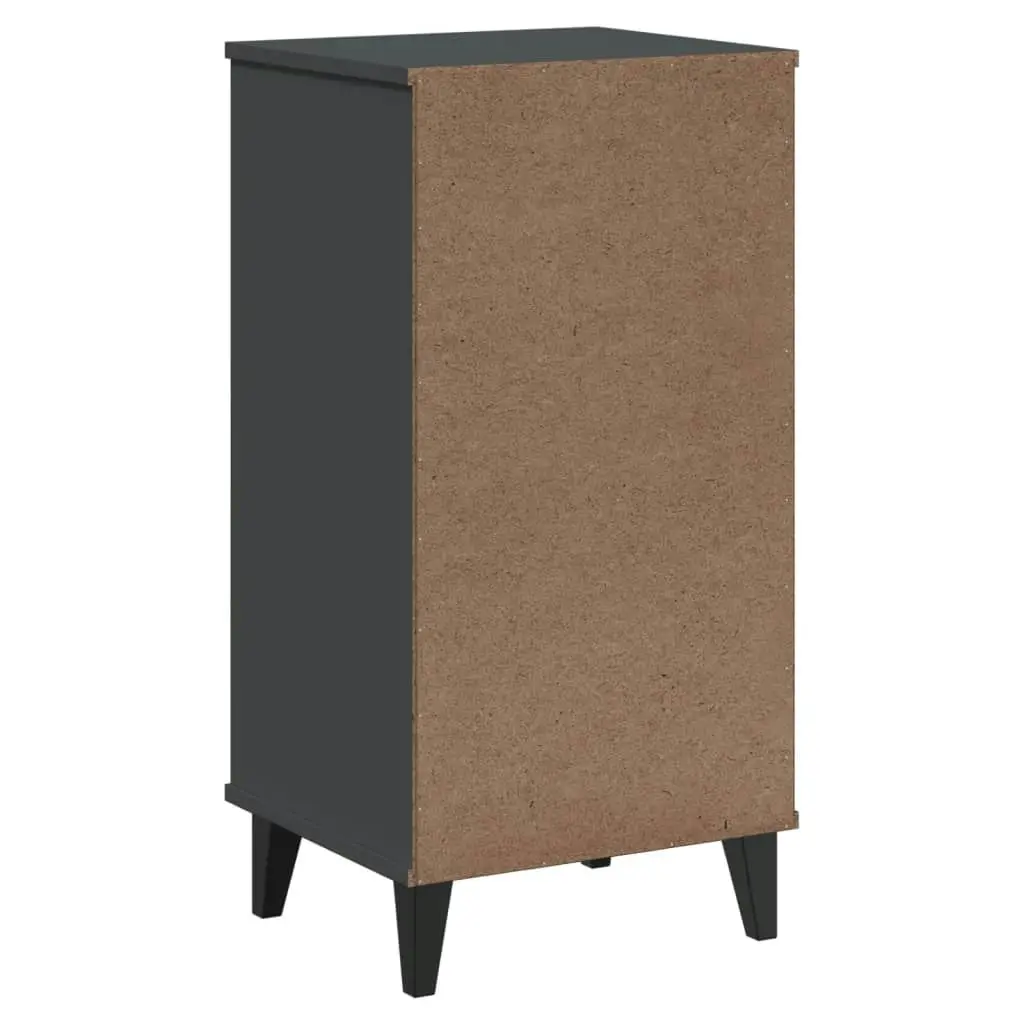 Bedside Cabinet VIKEN Anthracite Grey Engineered Wood 374919