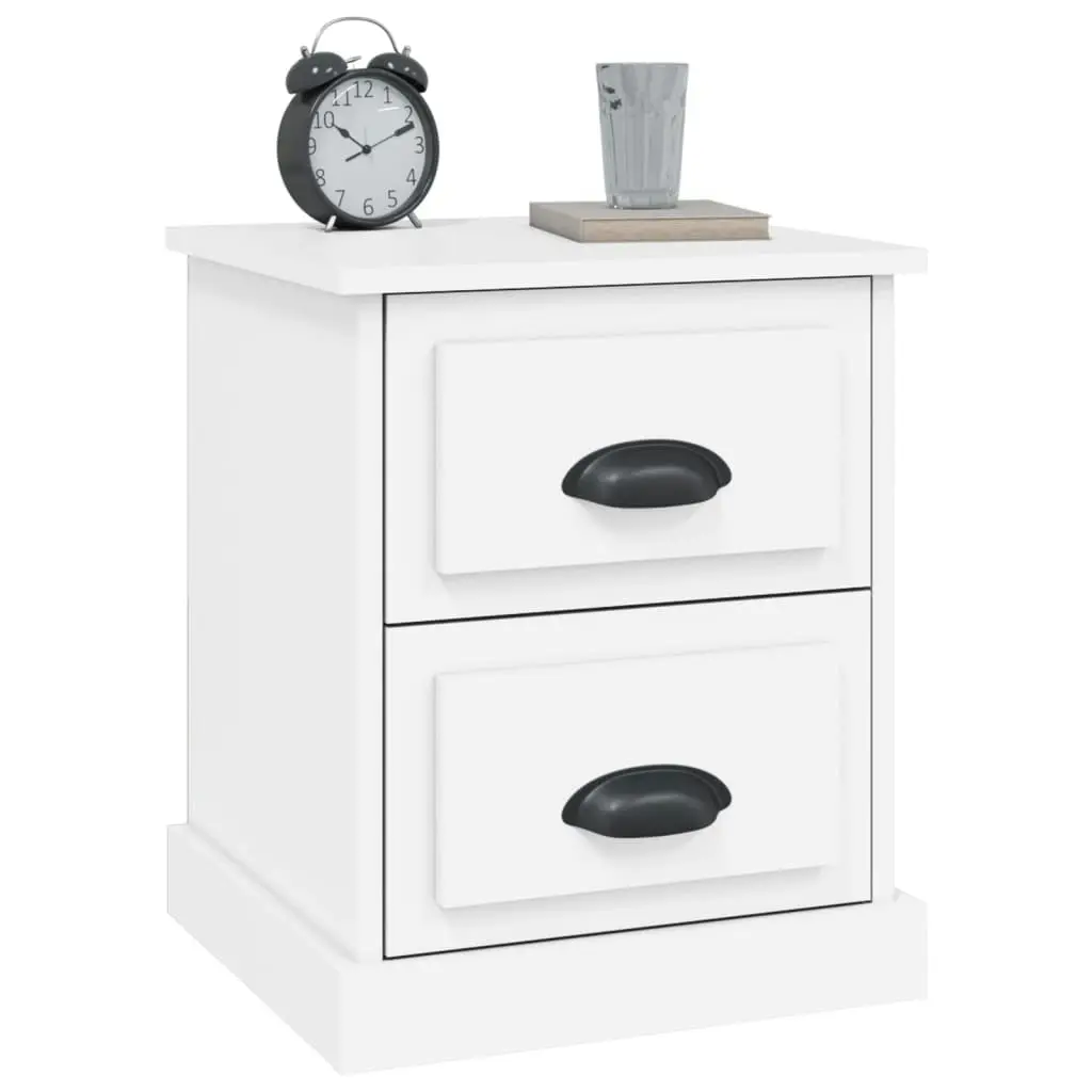 Bedside Cabinet White 39x39x47.5 cm Engineered Wood 816144