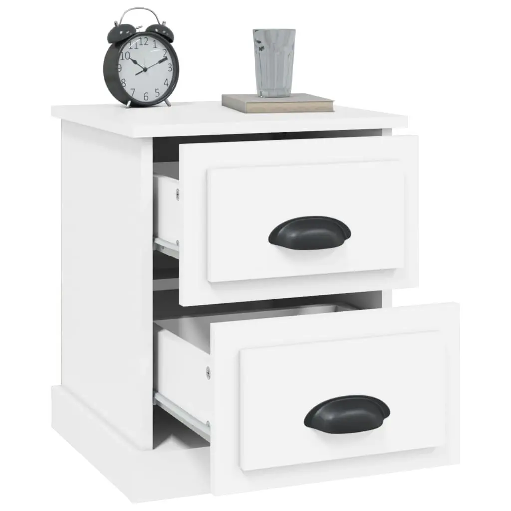 Bedside Cabinet White 39x39x47.5 cm Engineered Wood 816144