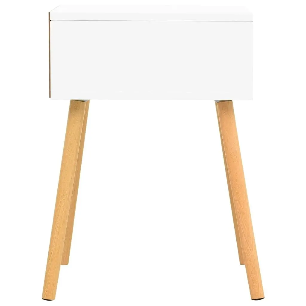 Bedside Cabinet White & Sonoma Oak 40x40x56 cm Engineered Wood 326805