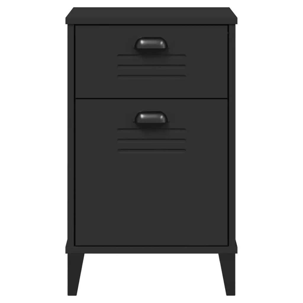 Bedside Cabinet VIKEN Black Engineered Wood 374915