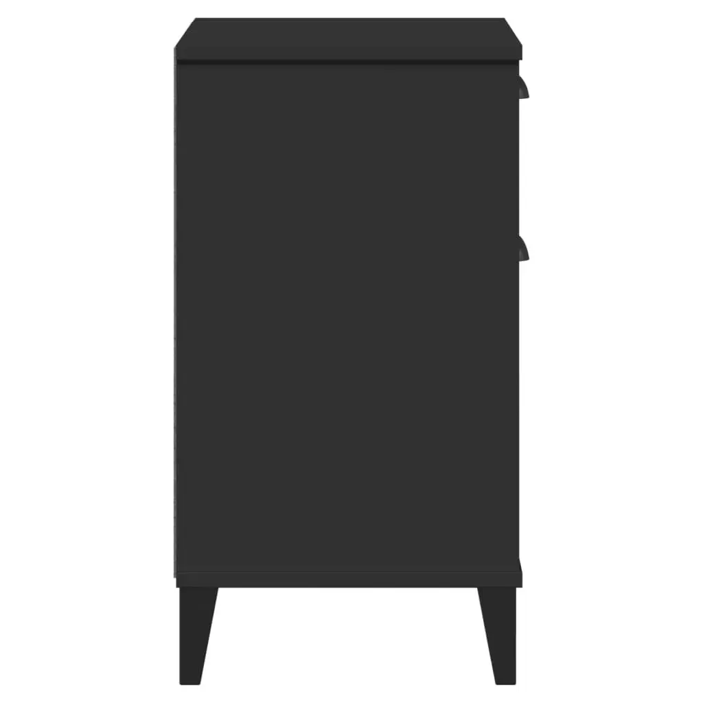 Bedside Cabinet VIKEN Black Engineered Wood 374915