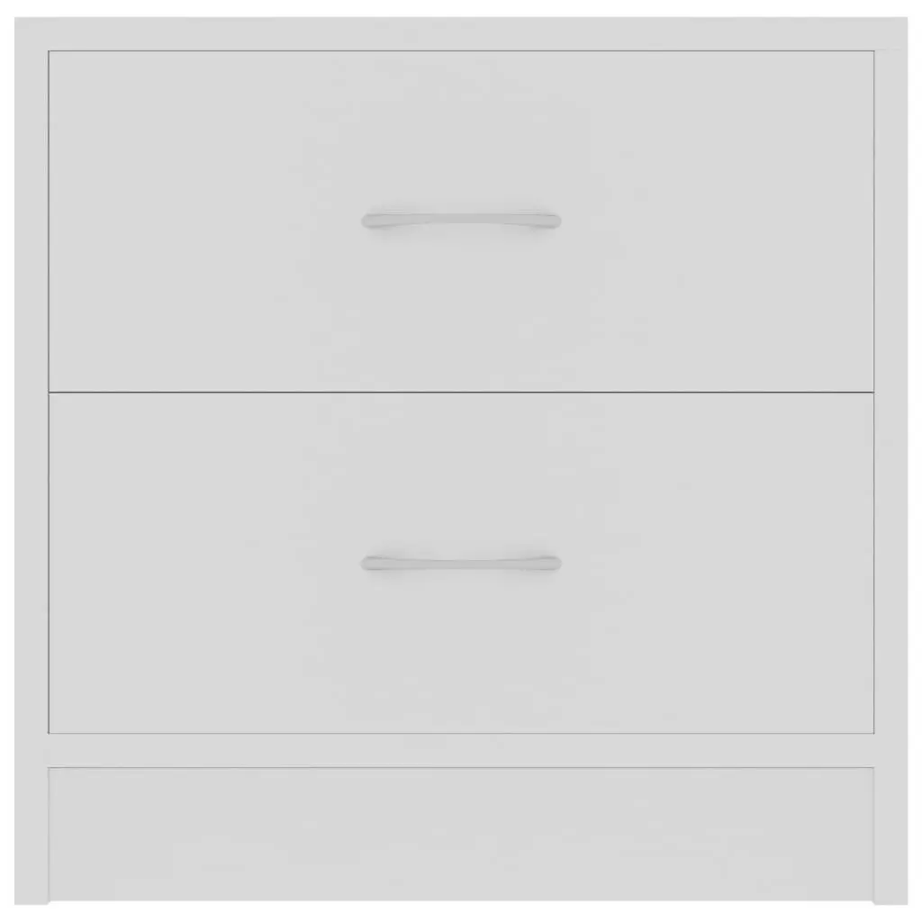 Bedside Cabinet White 40x30x40 cm Engineered Wood 801035